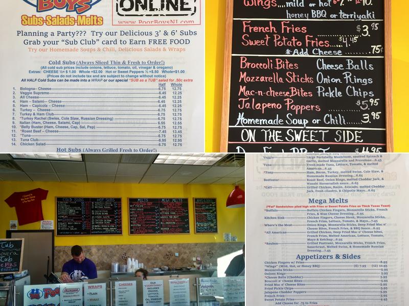 Poor Boys Subs Salads & Melts Menu