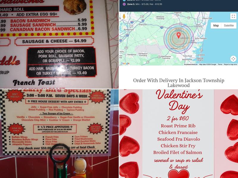 Jackson Diner Menu