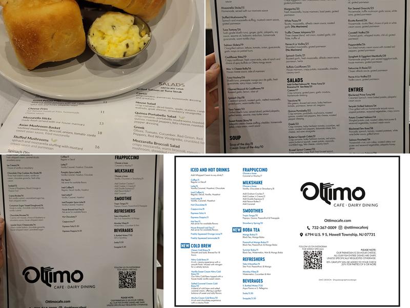 Ottimo Cafe Menu