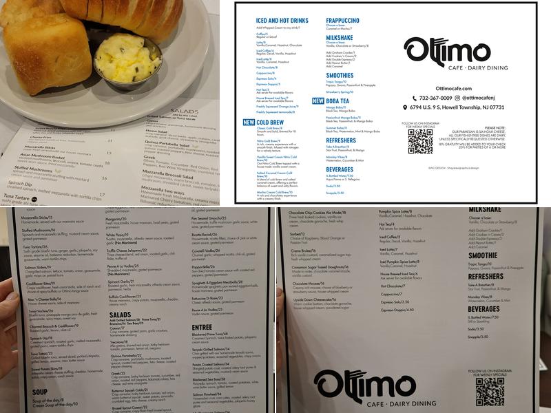 Ottimo Cafe Menu