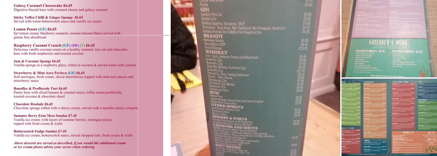 Elliot's Bistro Menu