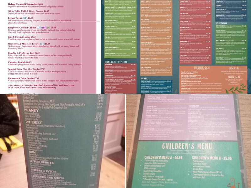 Elliot's Bistro Menu