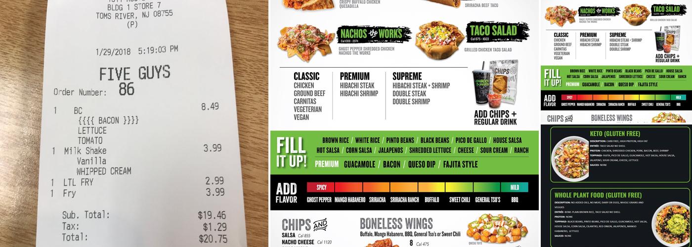 Bubbakoo's Burritos Menu