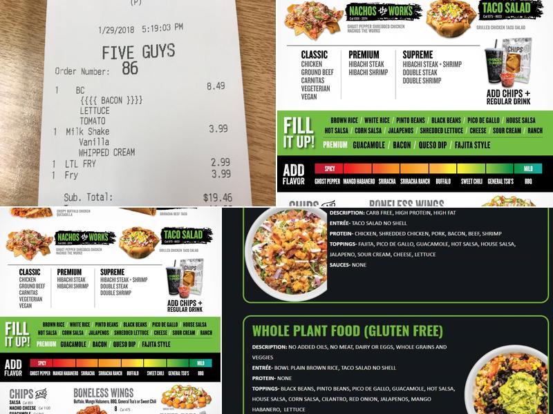 Bubbakoo's Burritos Menu