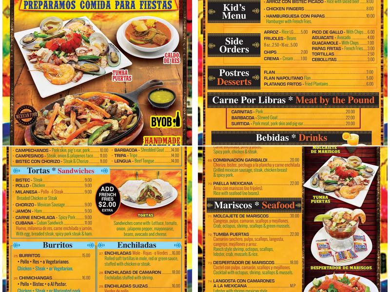 Plaza Garibaldi Menu