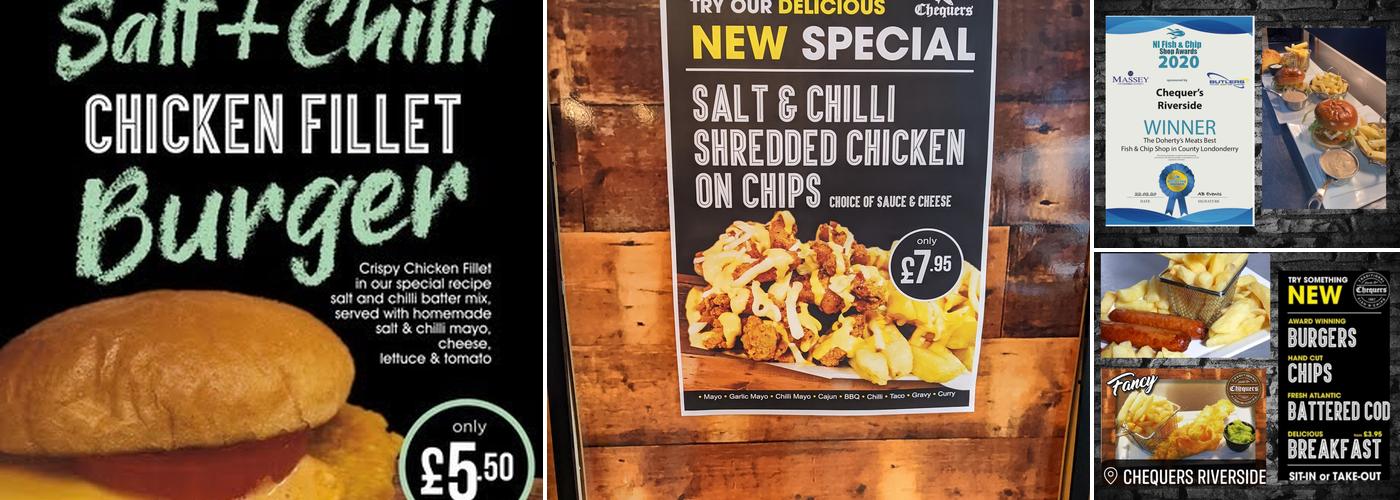 Chequers Riverside Menu