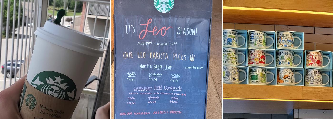 Starbucks Coffee Company Menu