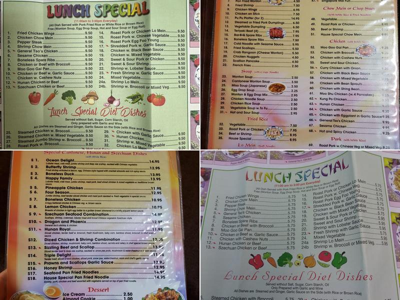 China Town Menu