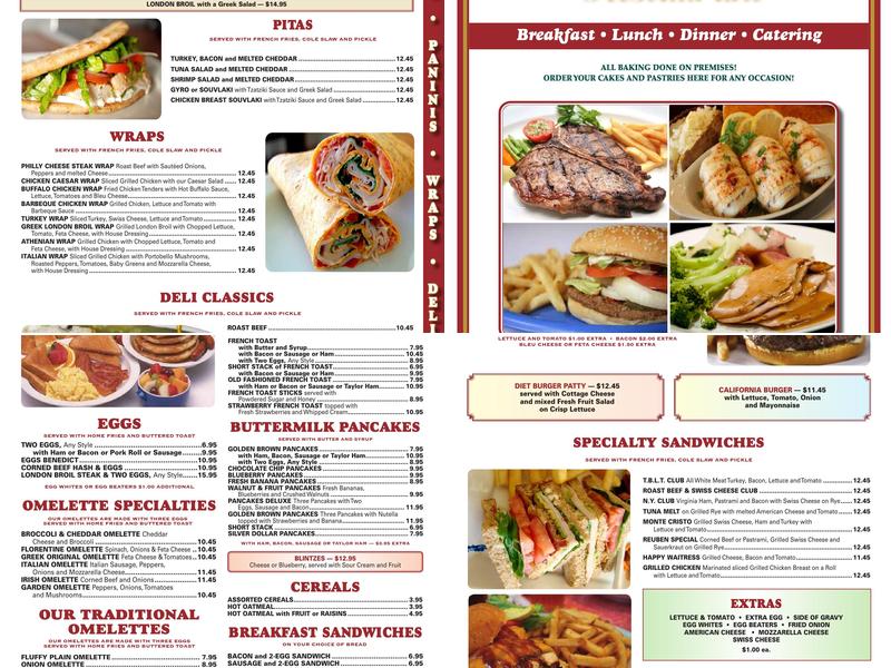 Brick Diner Menu