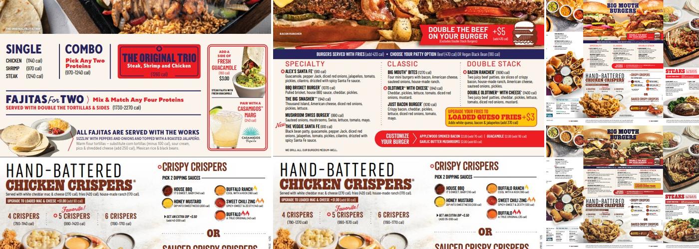 Chili's Grill & Bar Menu