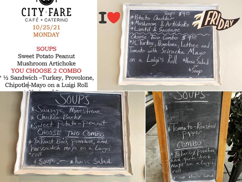 City Fare Cafe and Catering Menu