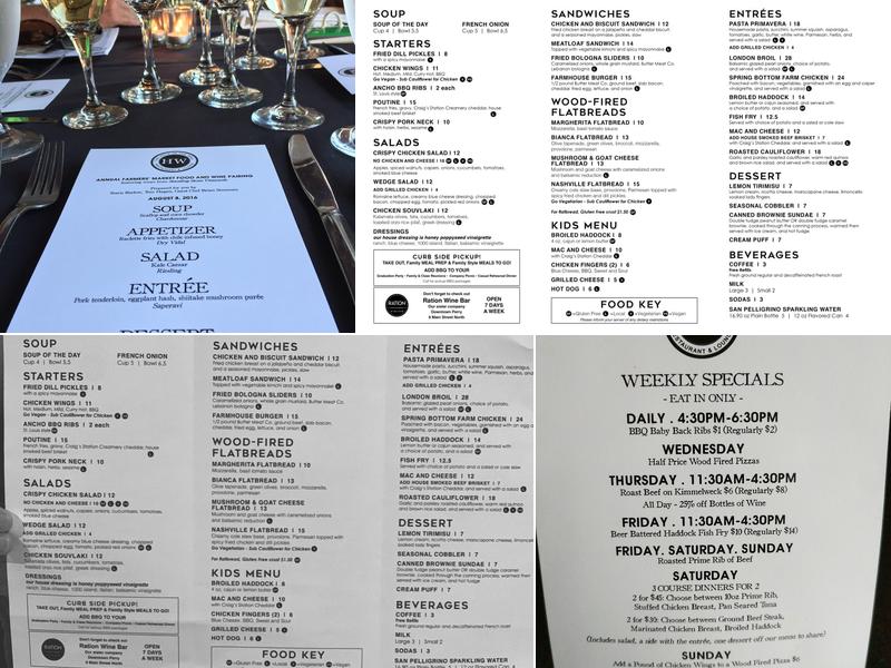 The Hole in the Wall Arcade & Lounge Menu