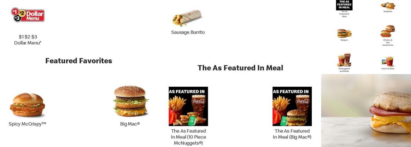 McDonald's Menu
