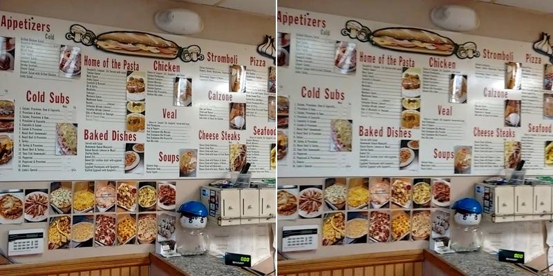 Linda's Pizza Menu