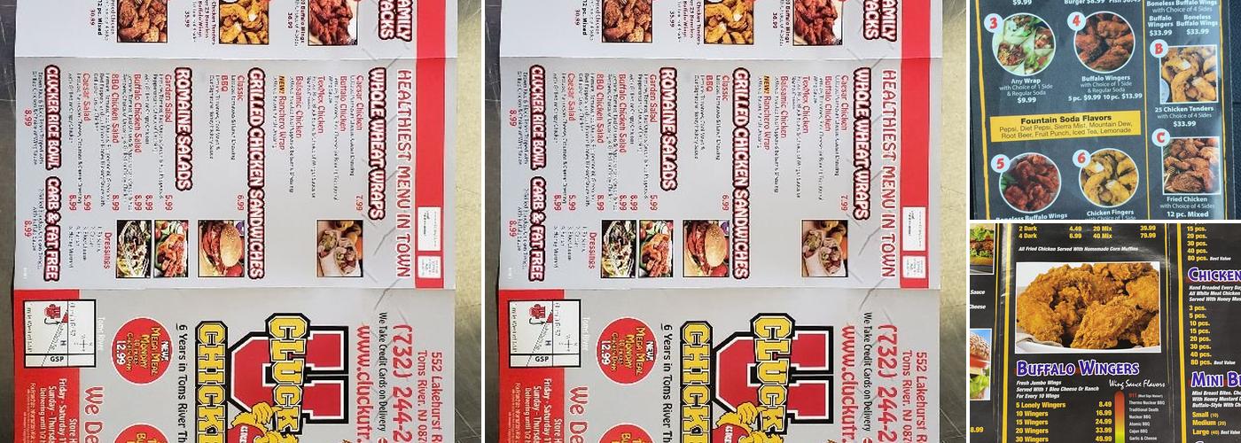 Cluck U Chicken Toms River NJ Menu