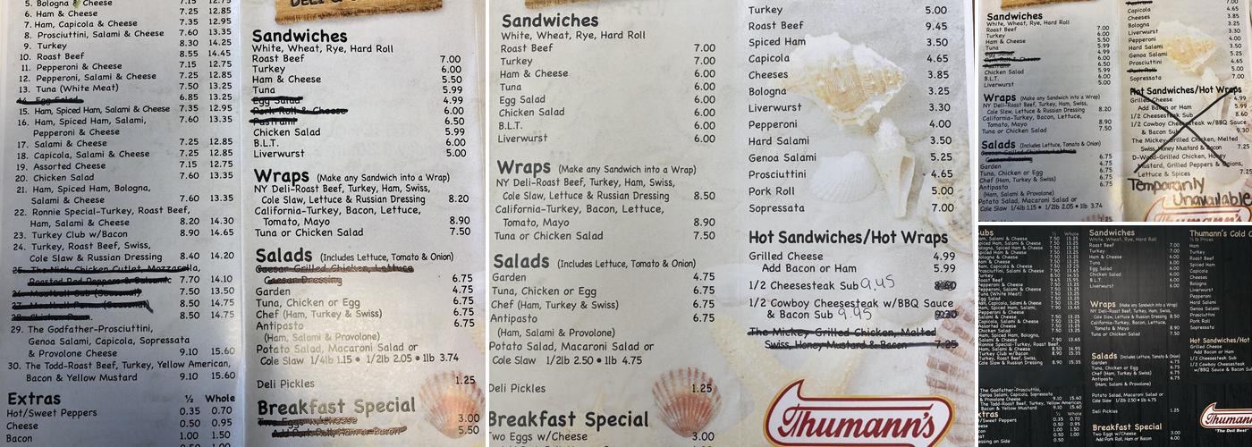 Driftwood Deli & Sub Shop Menu