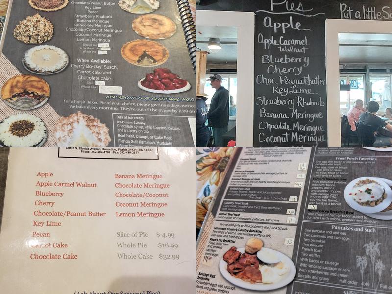 Front Porch Restaurant Menu