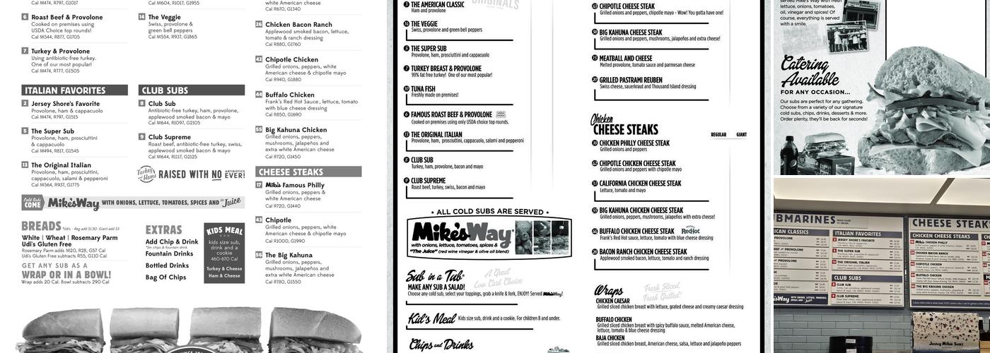 Jersey Mike's Menu