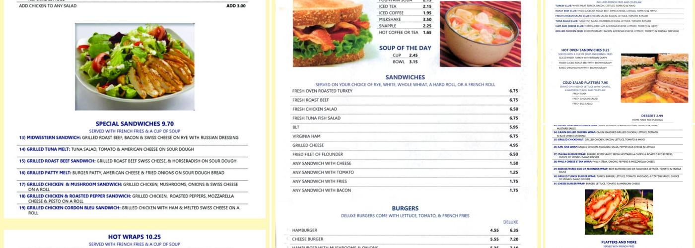 Cozy Kitchen Cafe Menu