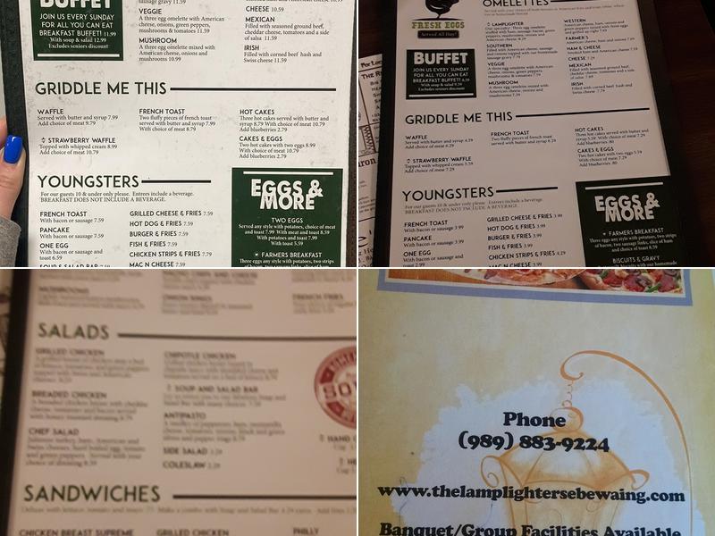 The Lamplighter Menu