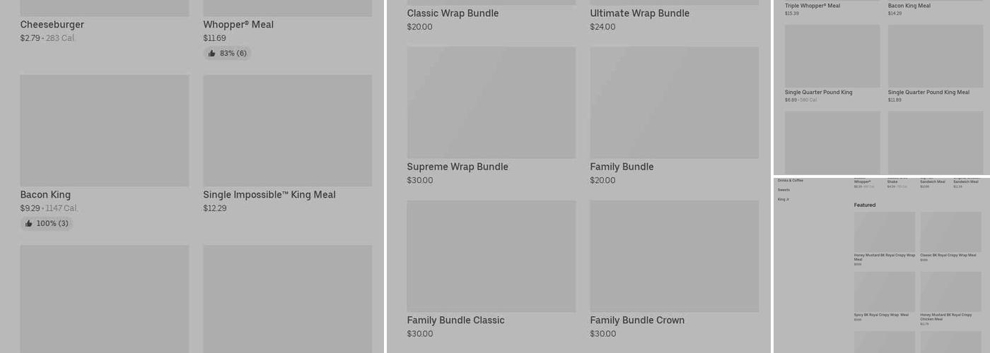 Burger King Menu