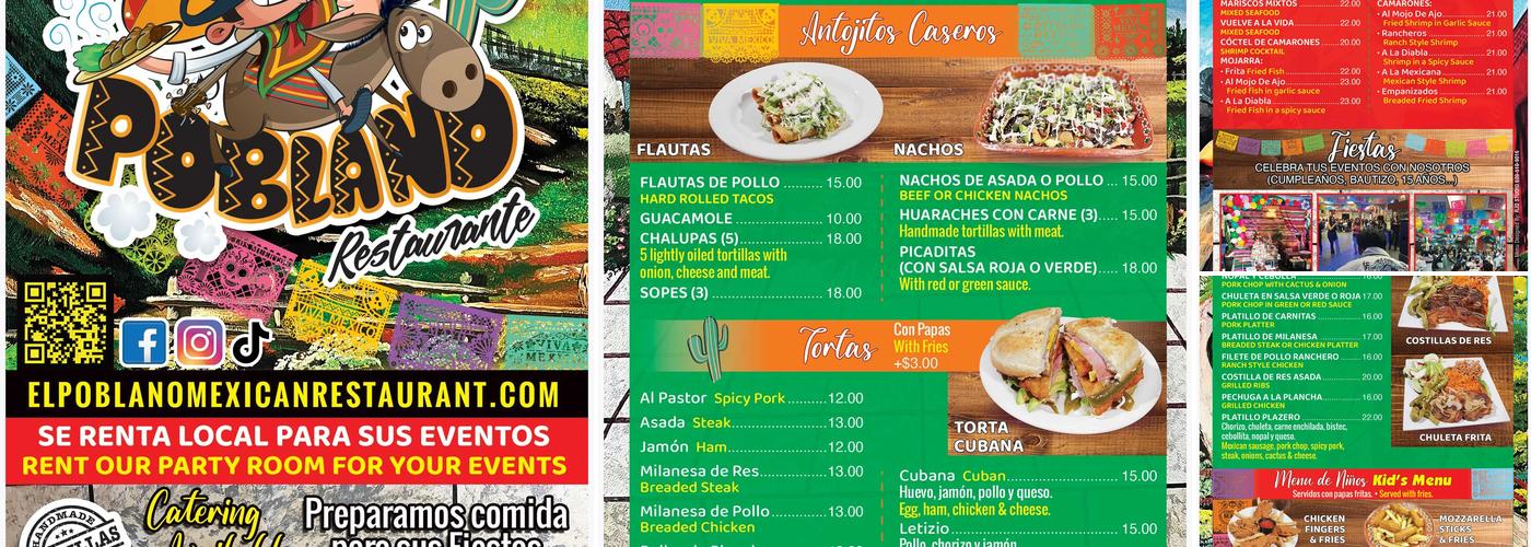 El Poblano Menu