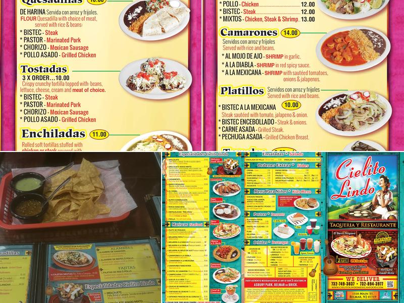 Cielito Lindo Menu