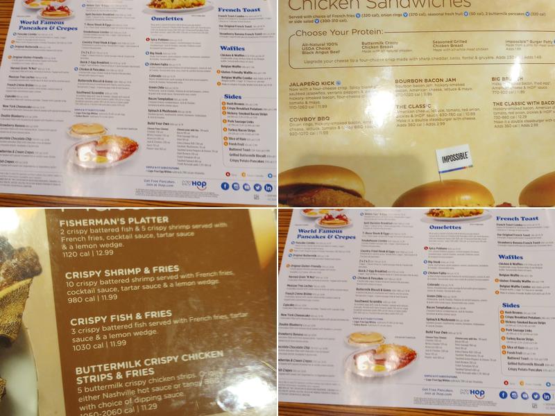 IHOP Menu