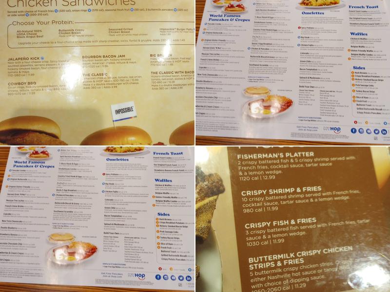 IHOP Menu