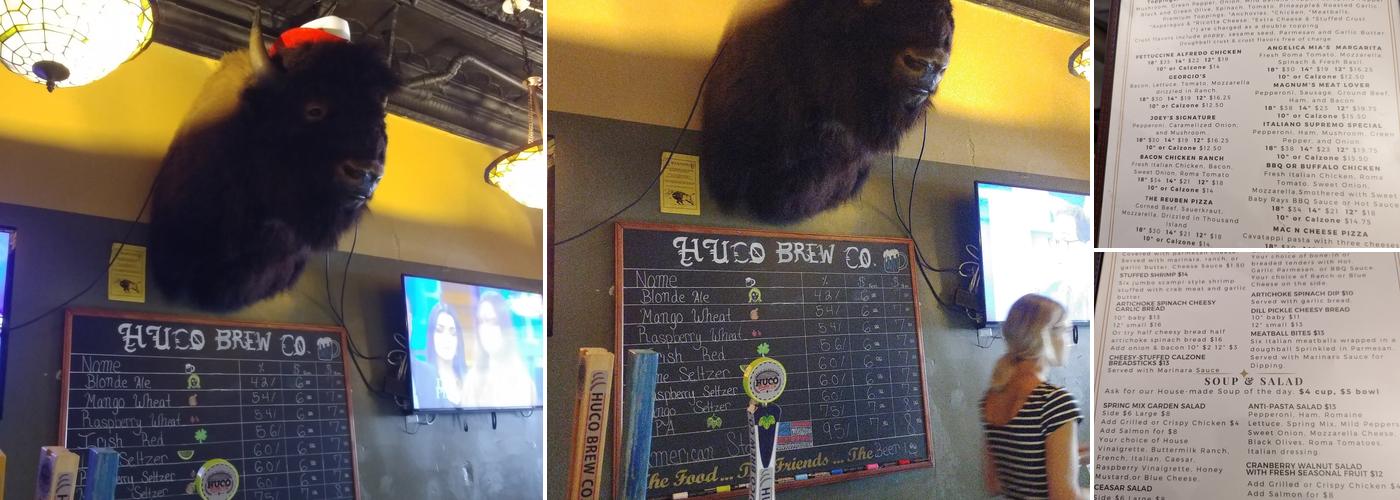 Angelina's Eatery & HUCO Brew Co. Menu