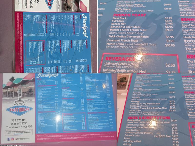 Fast Break Menu
