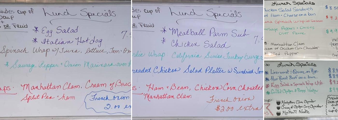 Forked River Diner Menu