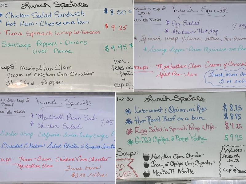 Forked River Diner Menu