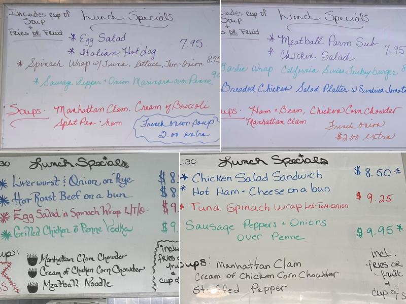 Forked River Diner Menu