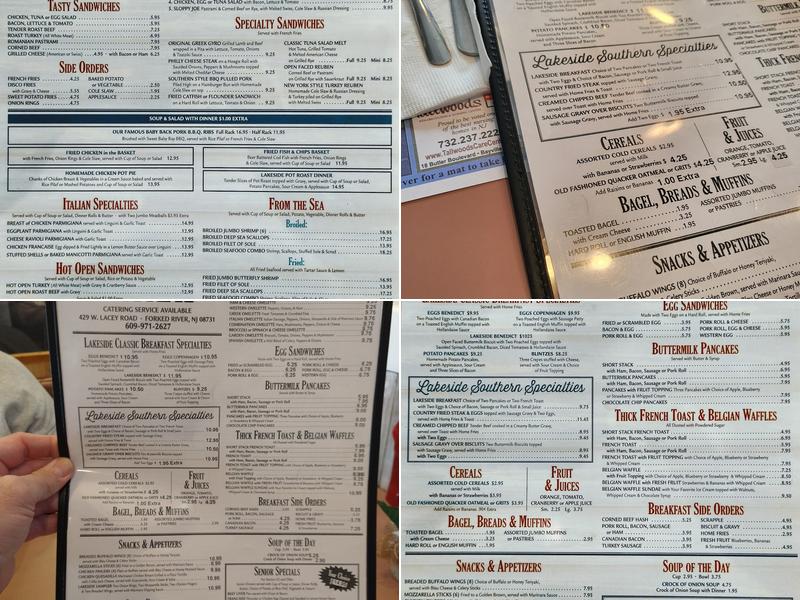 Lakeside Diner Menu