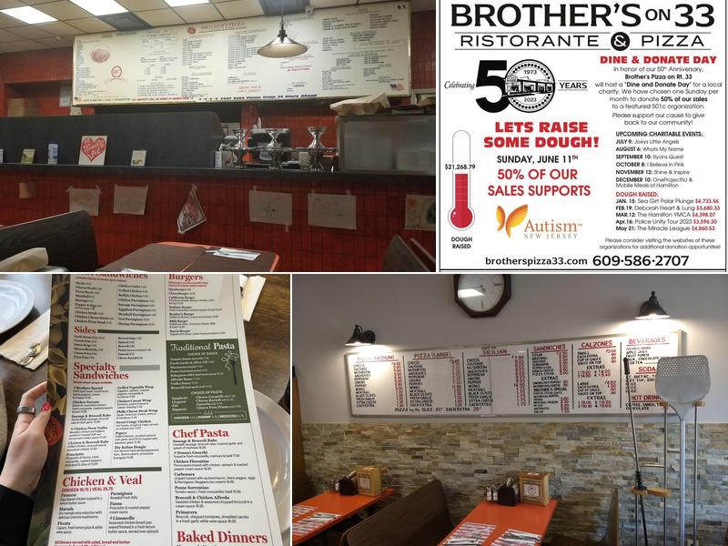 Brother's Pizza on Rt. 33 Menu