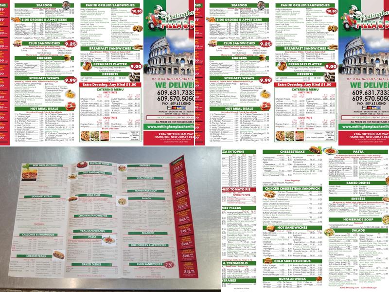 Nottingham's Pizza & Deli Menu