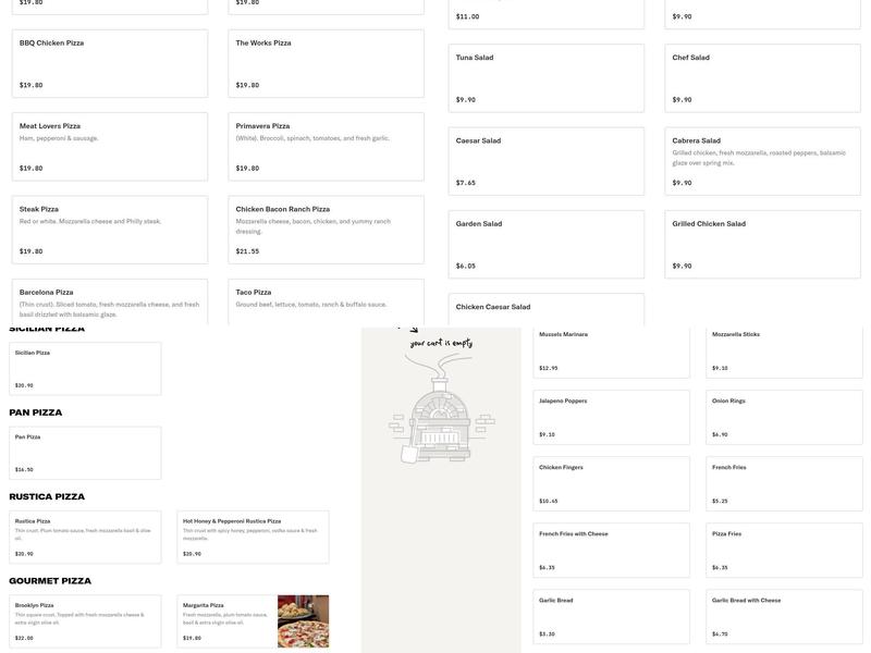Mario & Franks IV Menu