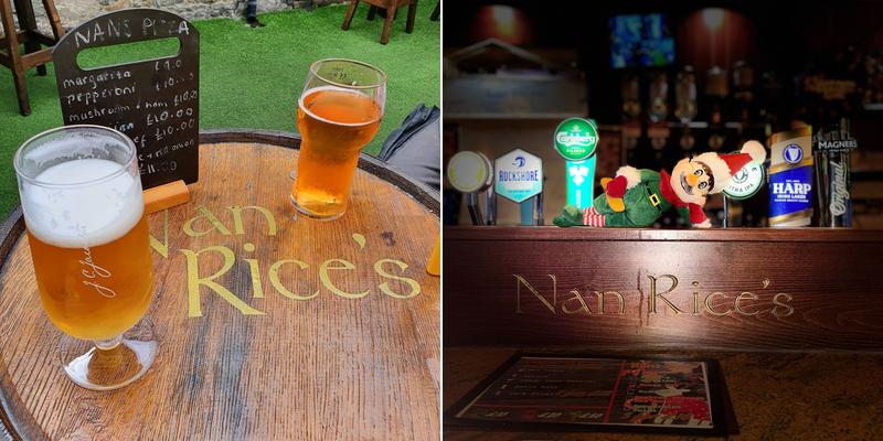 Nan Rices Bar Lounge Restaurant Menu