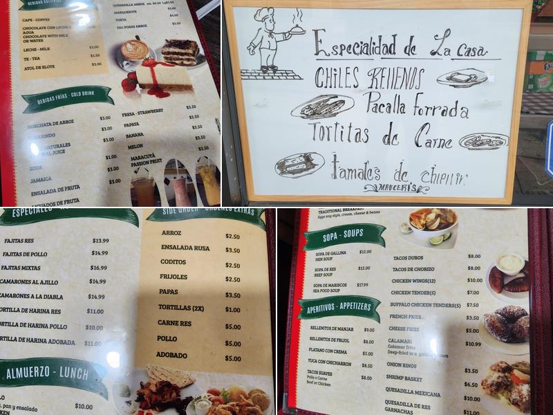 Mauceri's Pizzeria & Hispanic Restaurant Menu