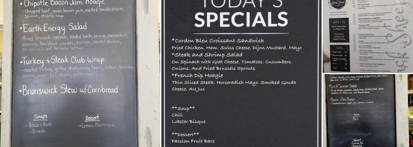 Black Sheep Cafe & Catering Menu