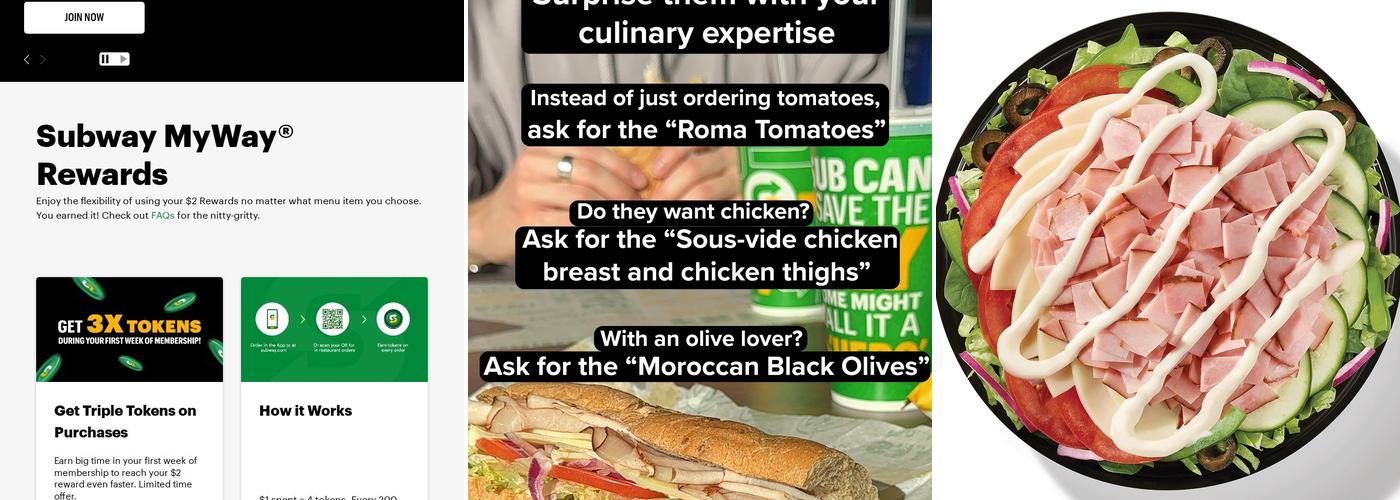Subway Menu