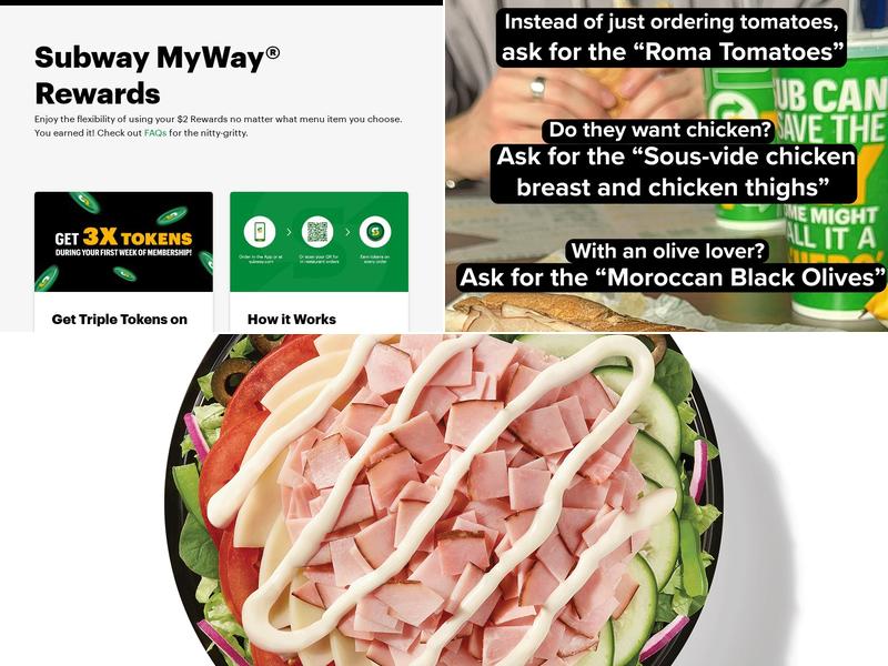 Subway Menu