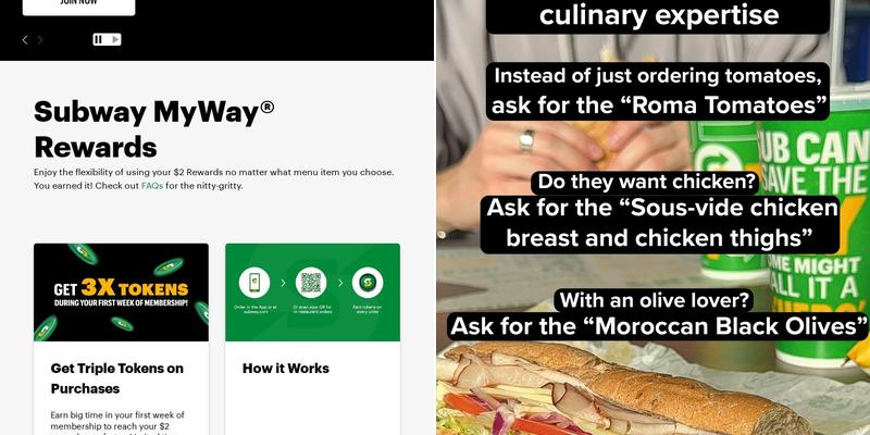 Subway Menu