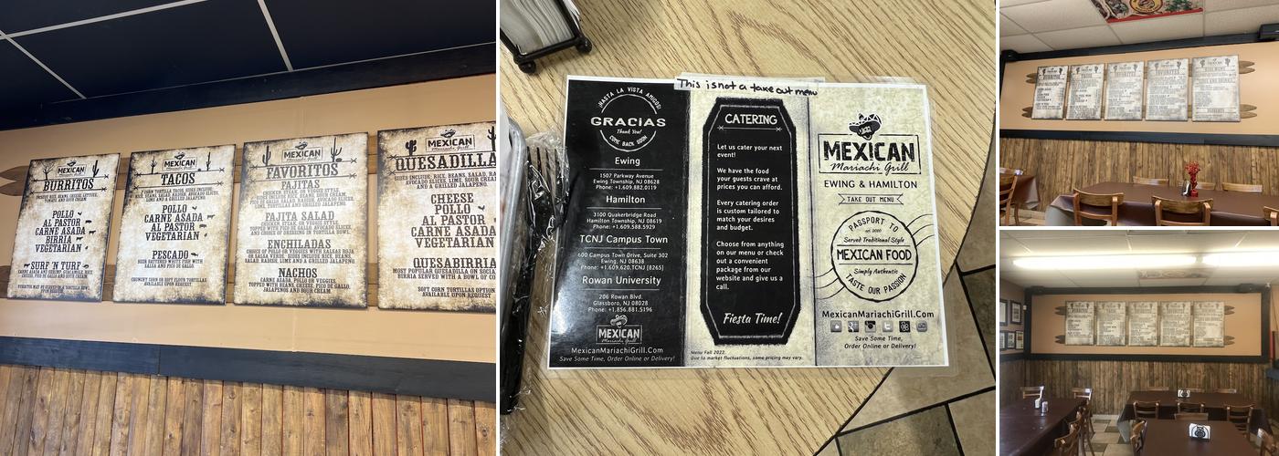 Mexican Mariachi Grill Menu