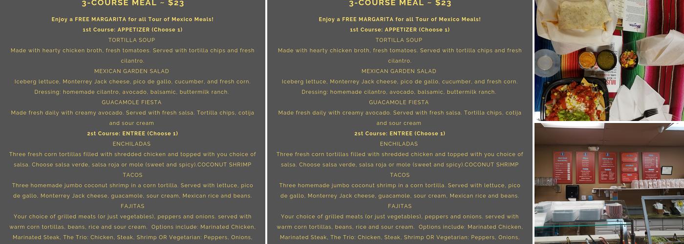 Burritos Restaurant Menu