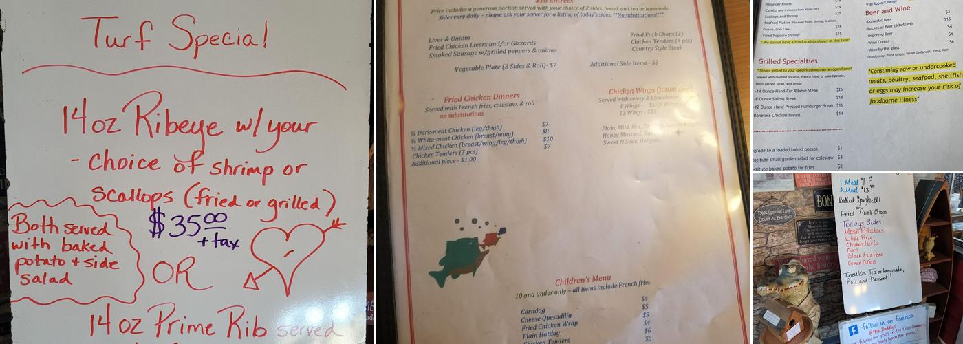 Mac Daddy's Restaurant Menu