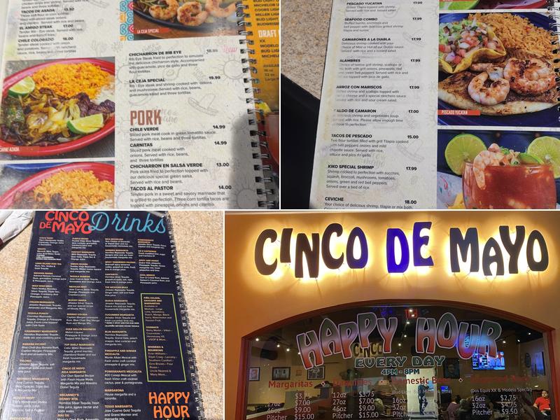 Cinco de Mayo Mexican Cuisine Menu