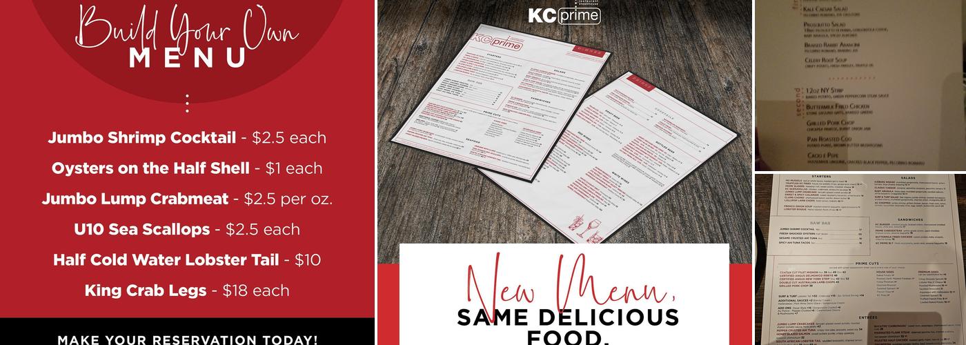 KC Prime Menu