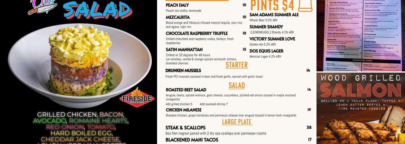 Fireside Grill & Bar Menu